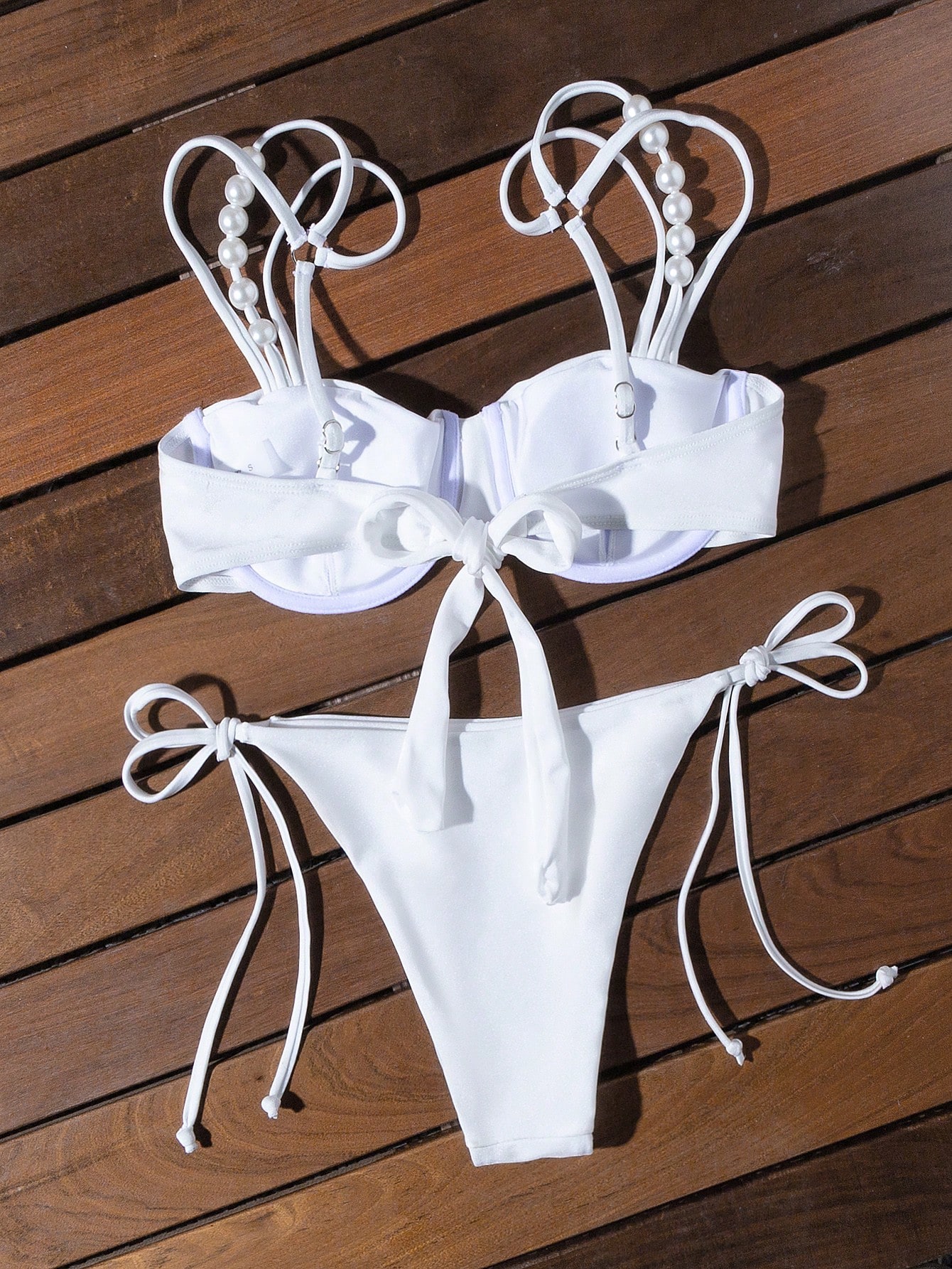 In White Women Bikini Sets