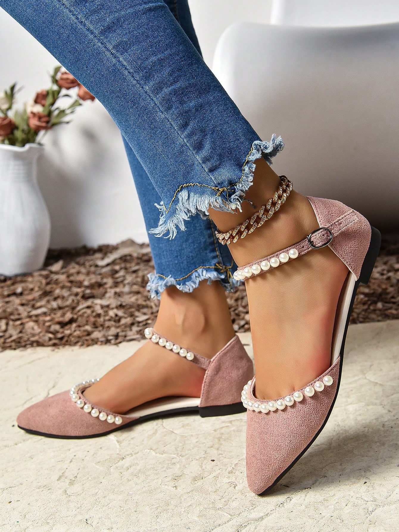 In Pink Women Flats