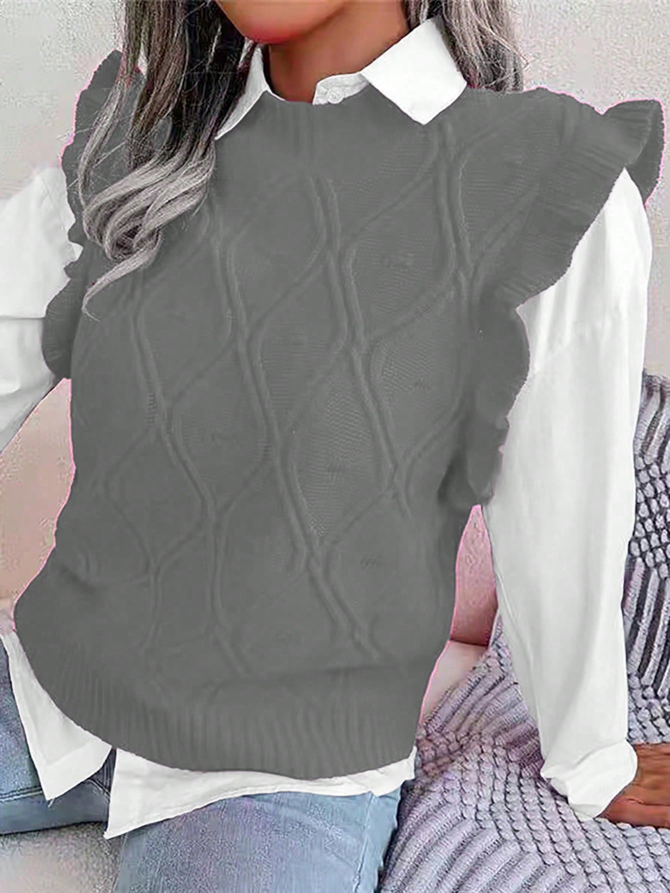 In Casual Plus Size Sweater Vests