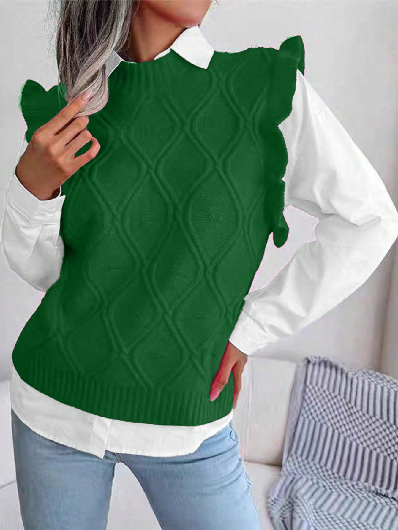 In Casual Plus Size Sweater Vests