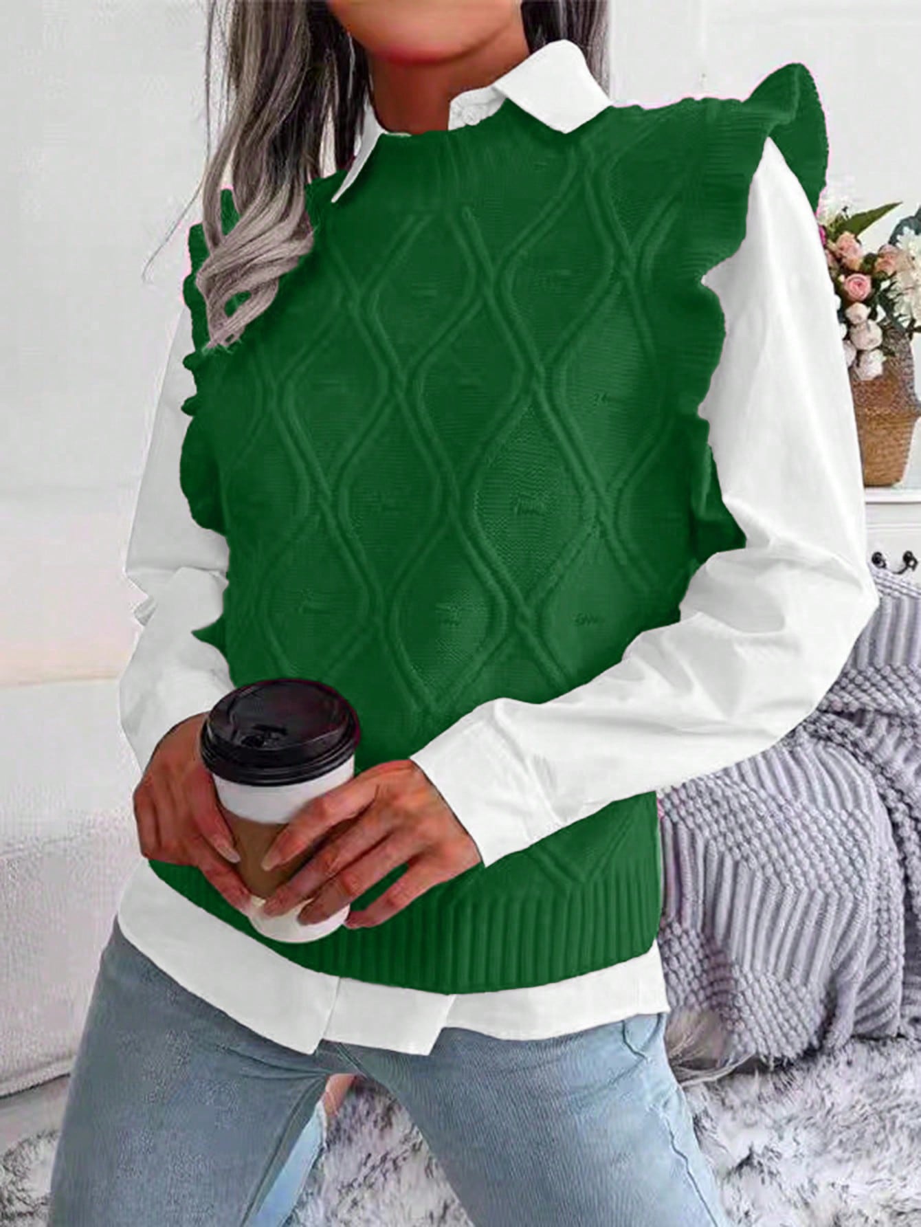 In Casual Plus Size Sweater Vests