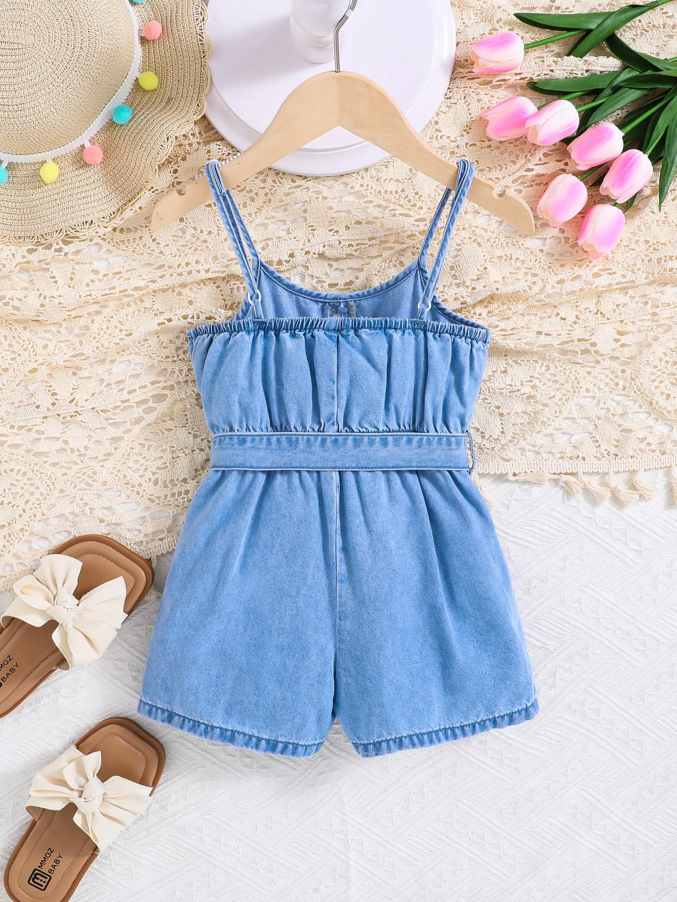 Young Girls Denim Overalls & Jumpsuits