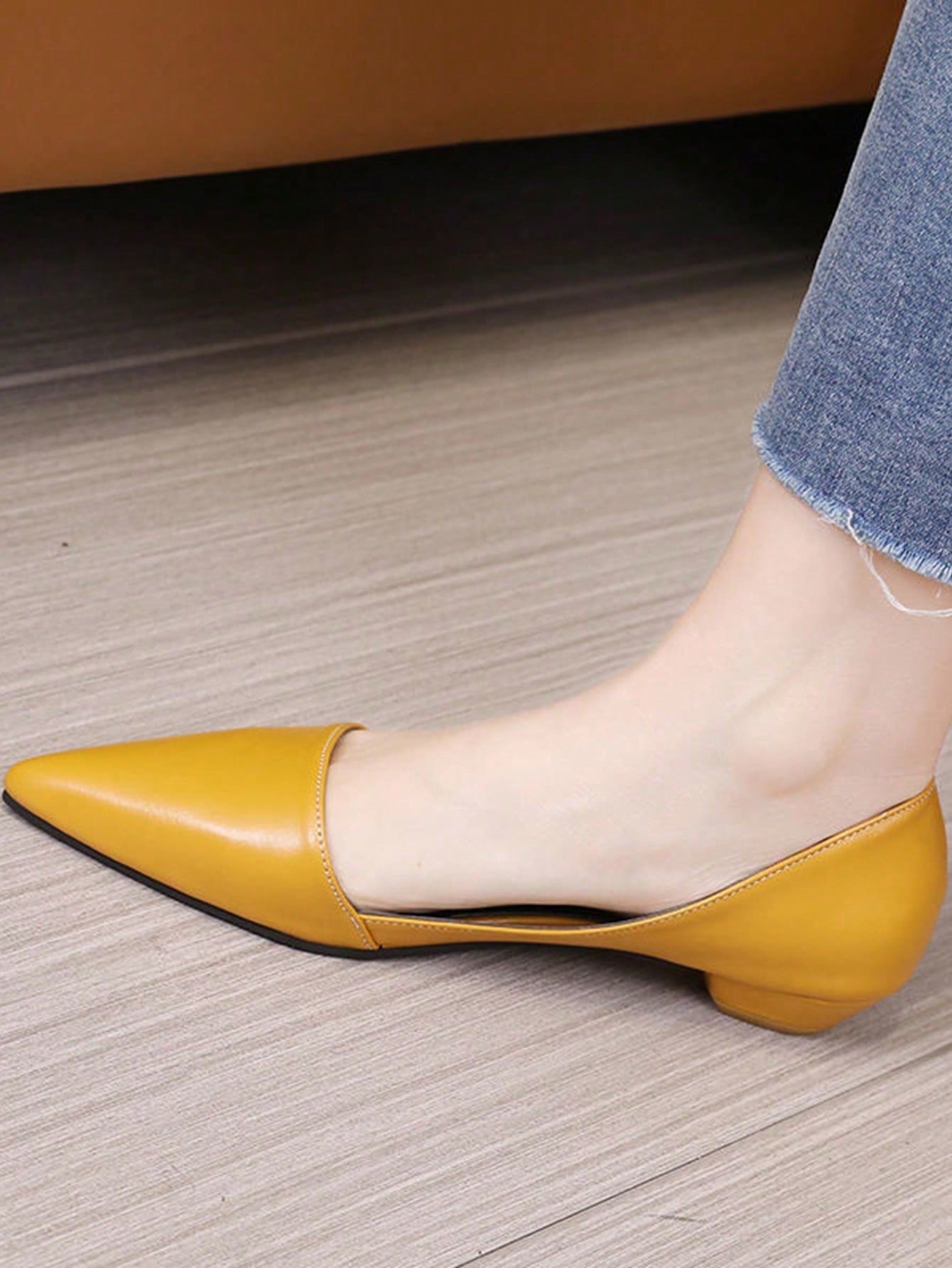 In Mustard Yellow Women Shoes