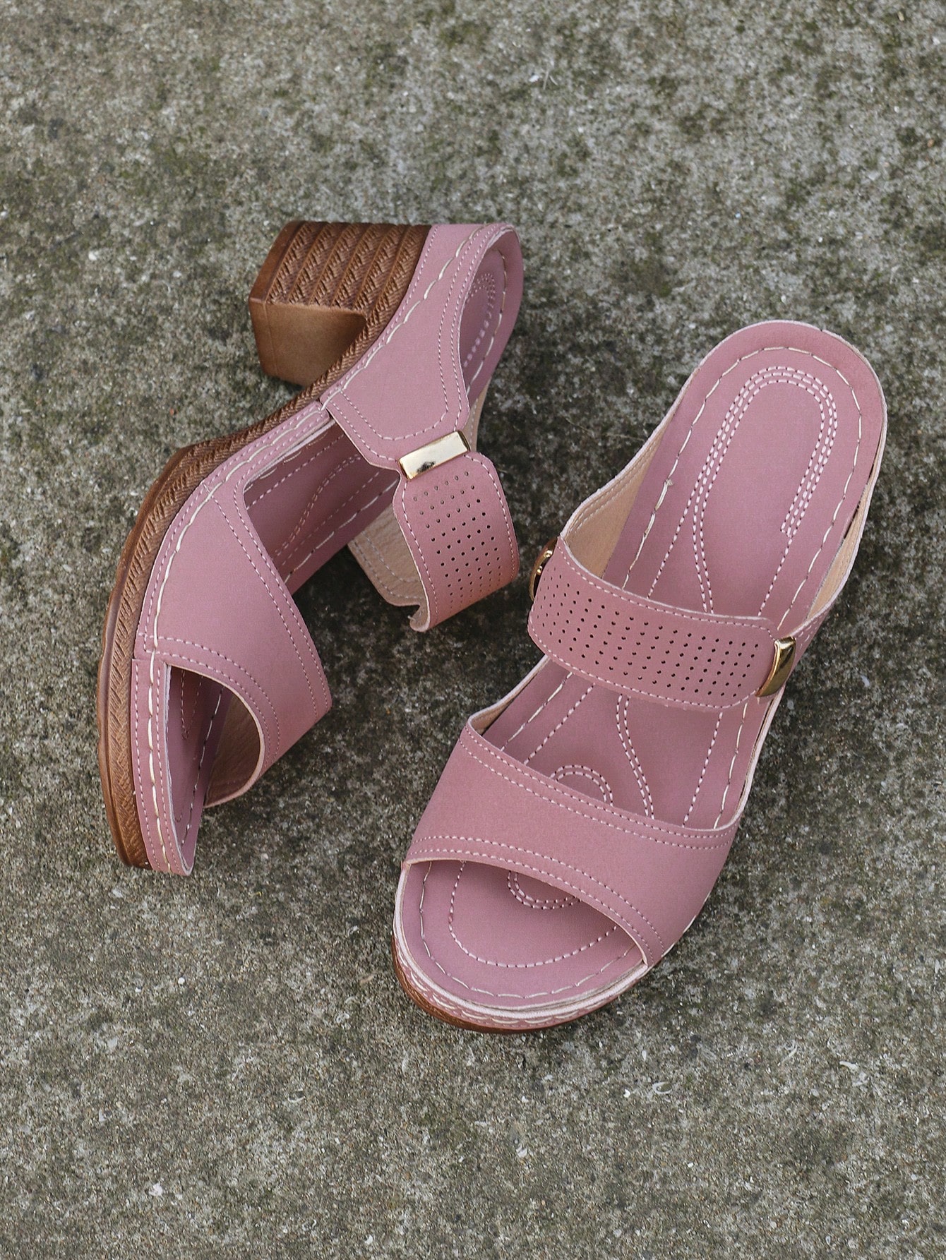 In Pink Women Heeled Sandals