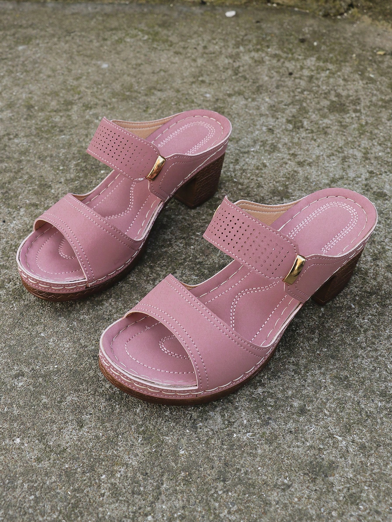 In Pink Women Heeled Sandals