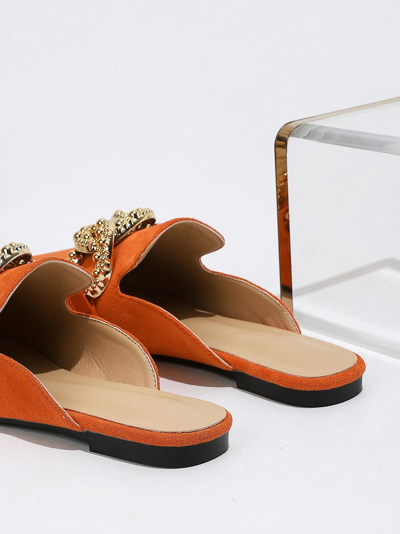 In Orange Women Flats