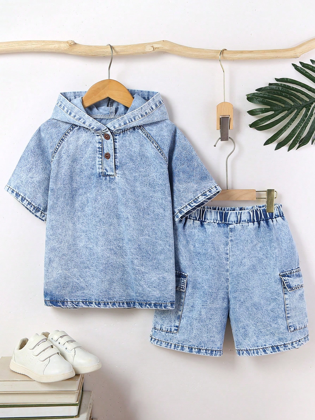 Tween Boys Denim Two-piece Outfits