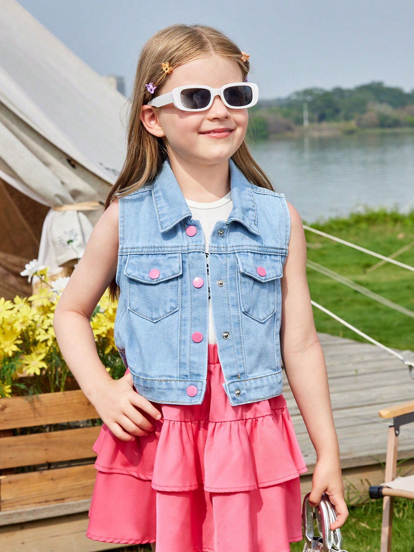 Young Girls Denim Jackets & Coats