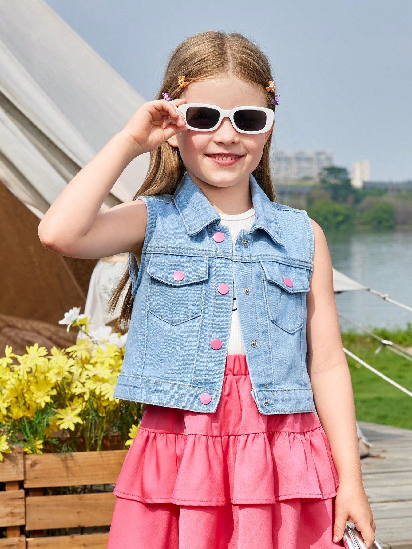 Young Girls Denim Jackets & Coats