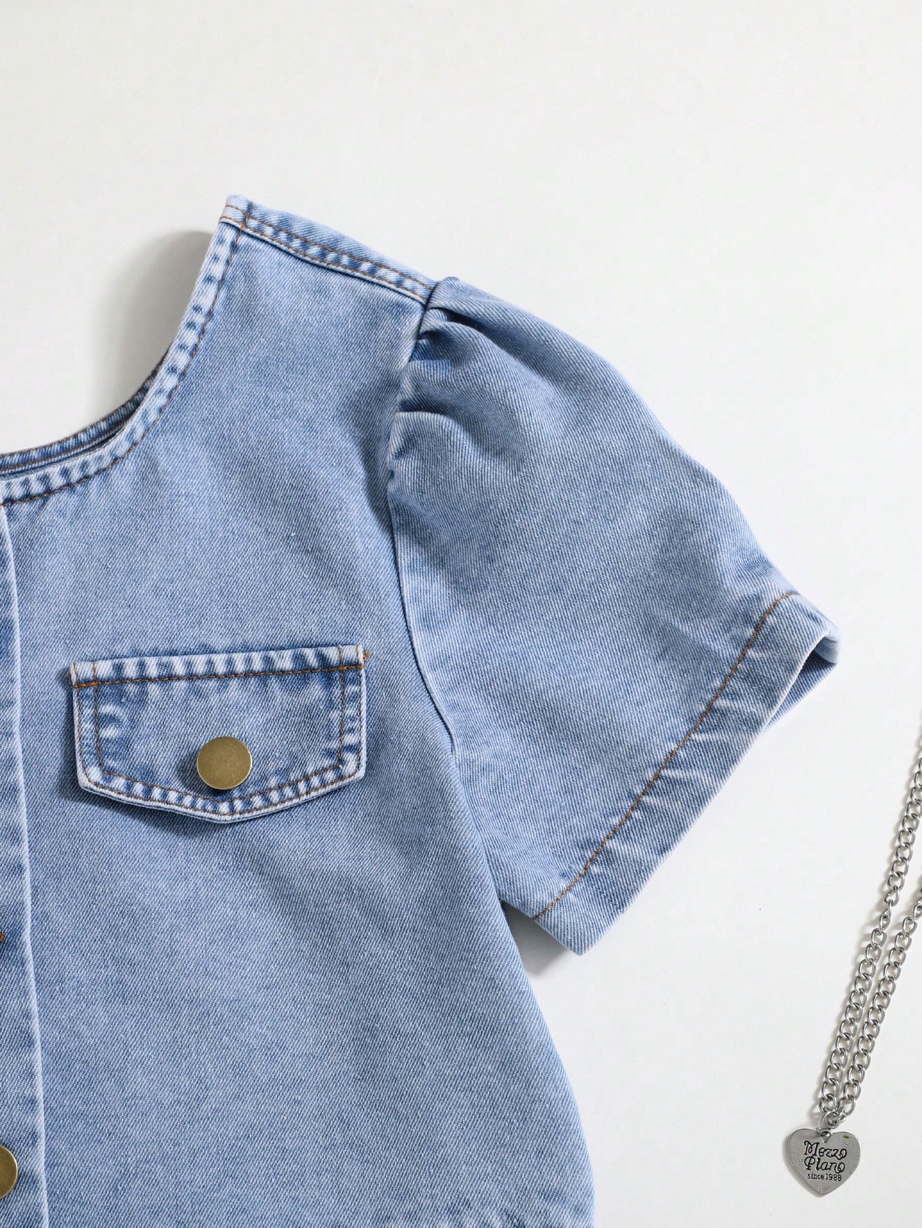 Tween Girls Denim Two-piece Outfits