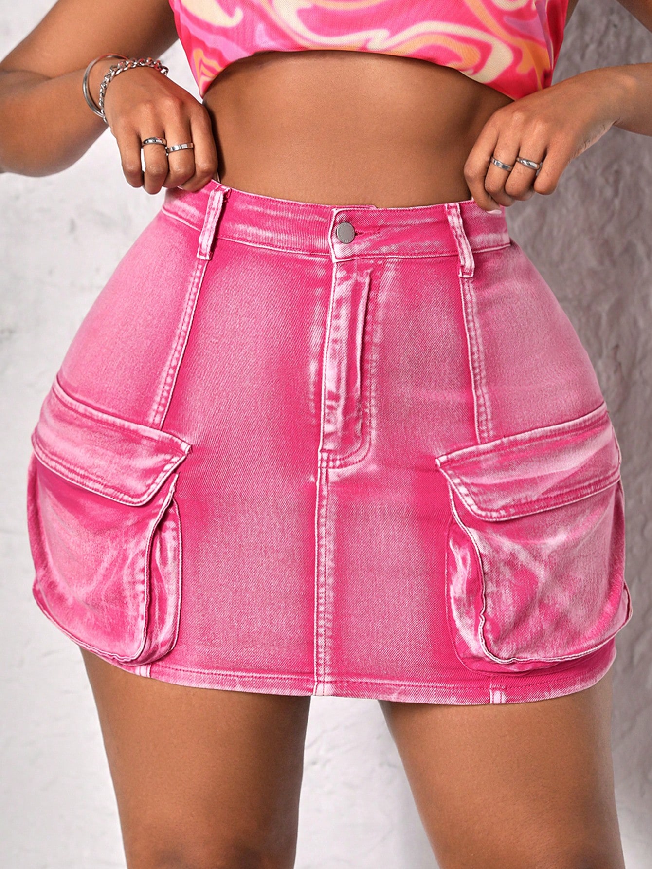 Plus Size Denim Skirts