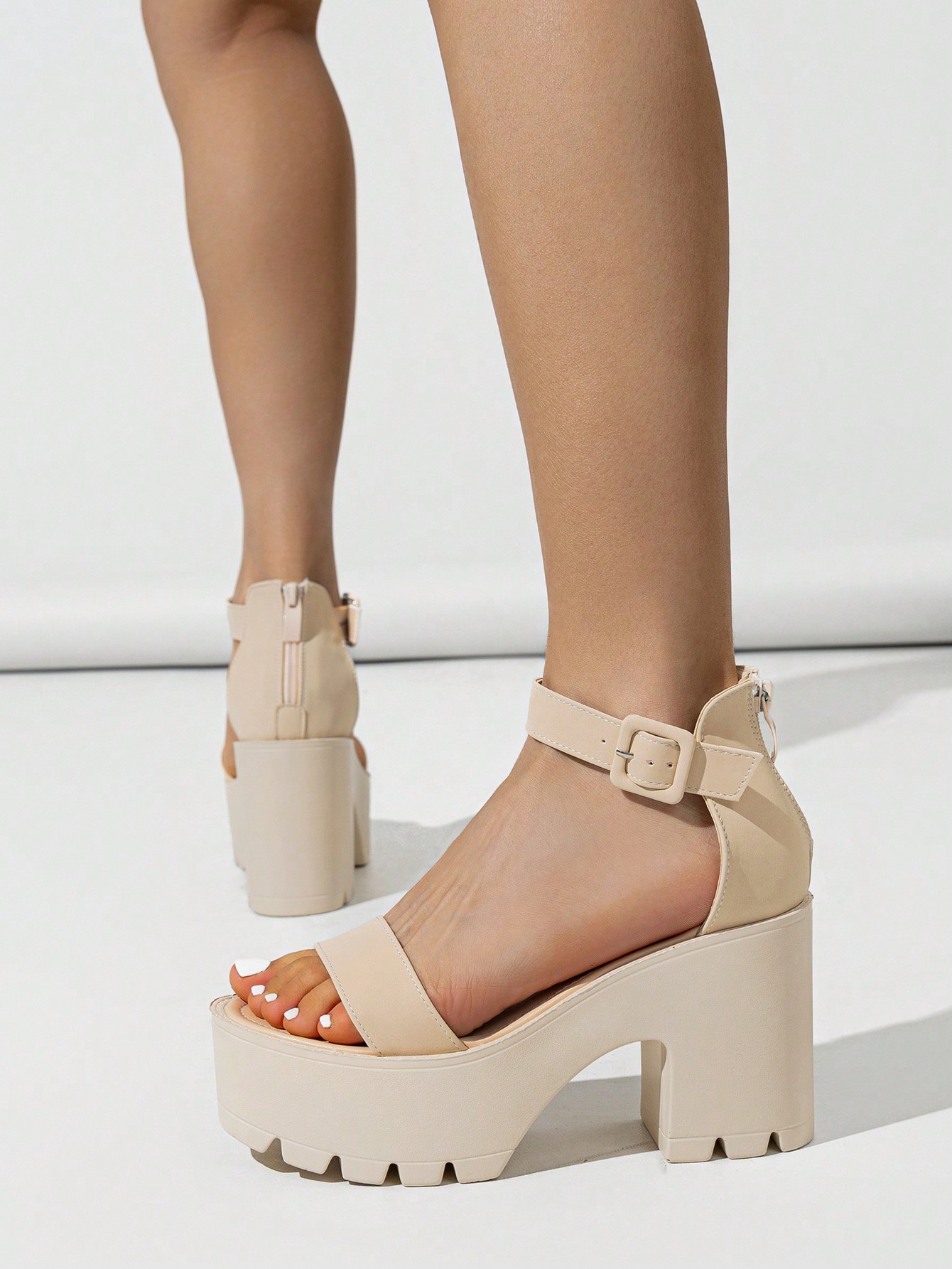 In Apricot Women Heeled Sandals