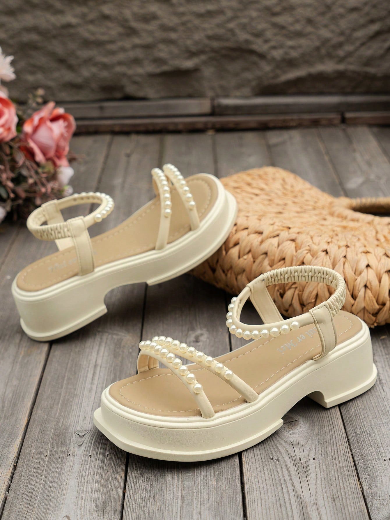 In Beige Women Platforms & Wedge Sandals