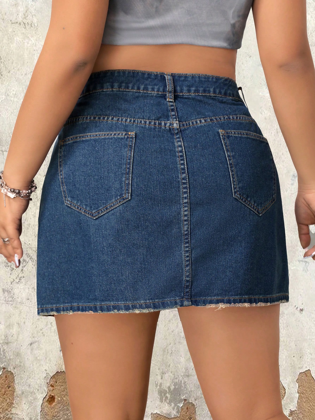 Plus Size Denim Skirts