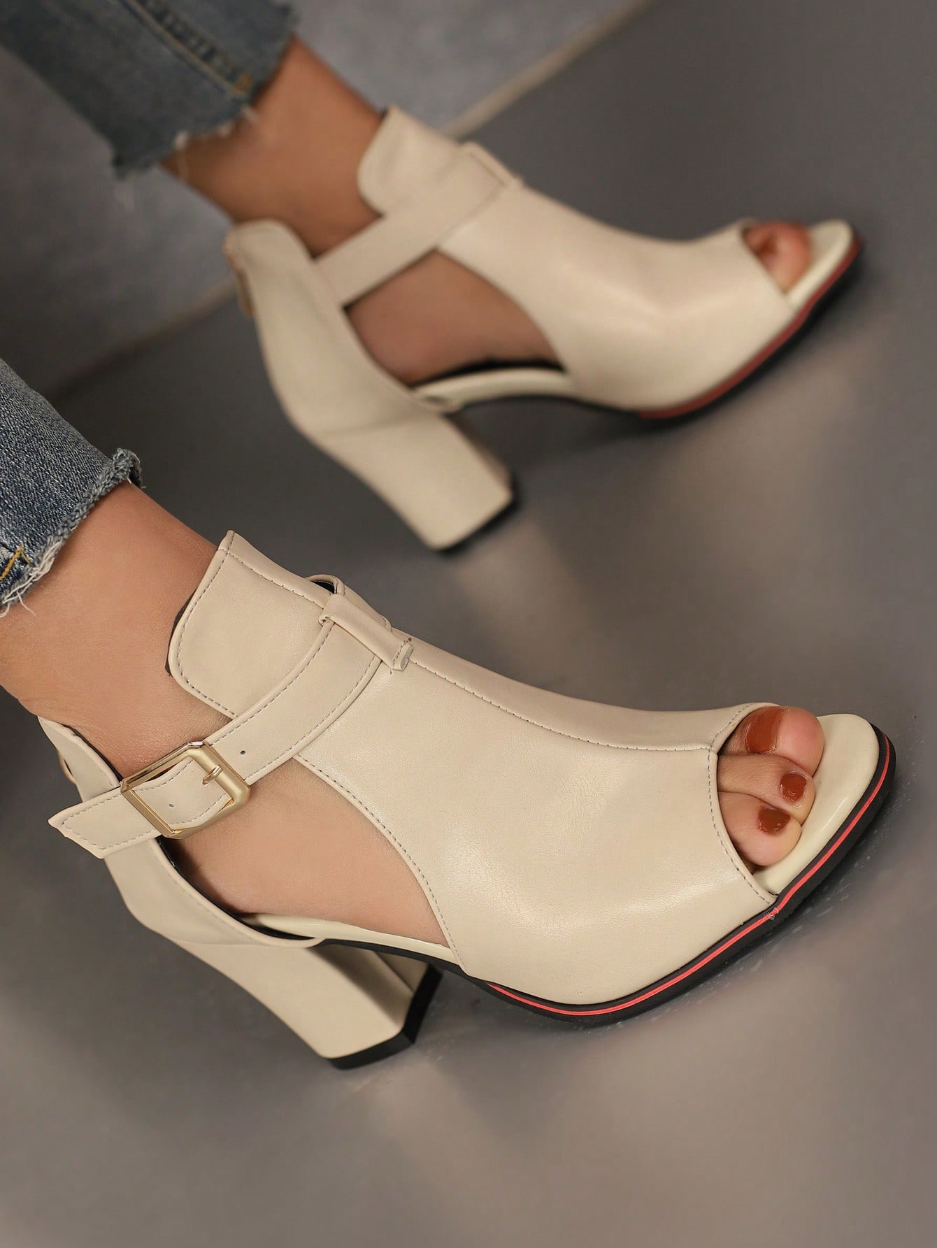 In Beige Women Fashion Boots