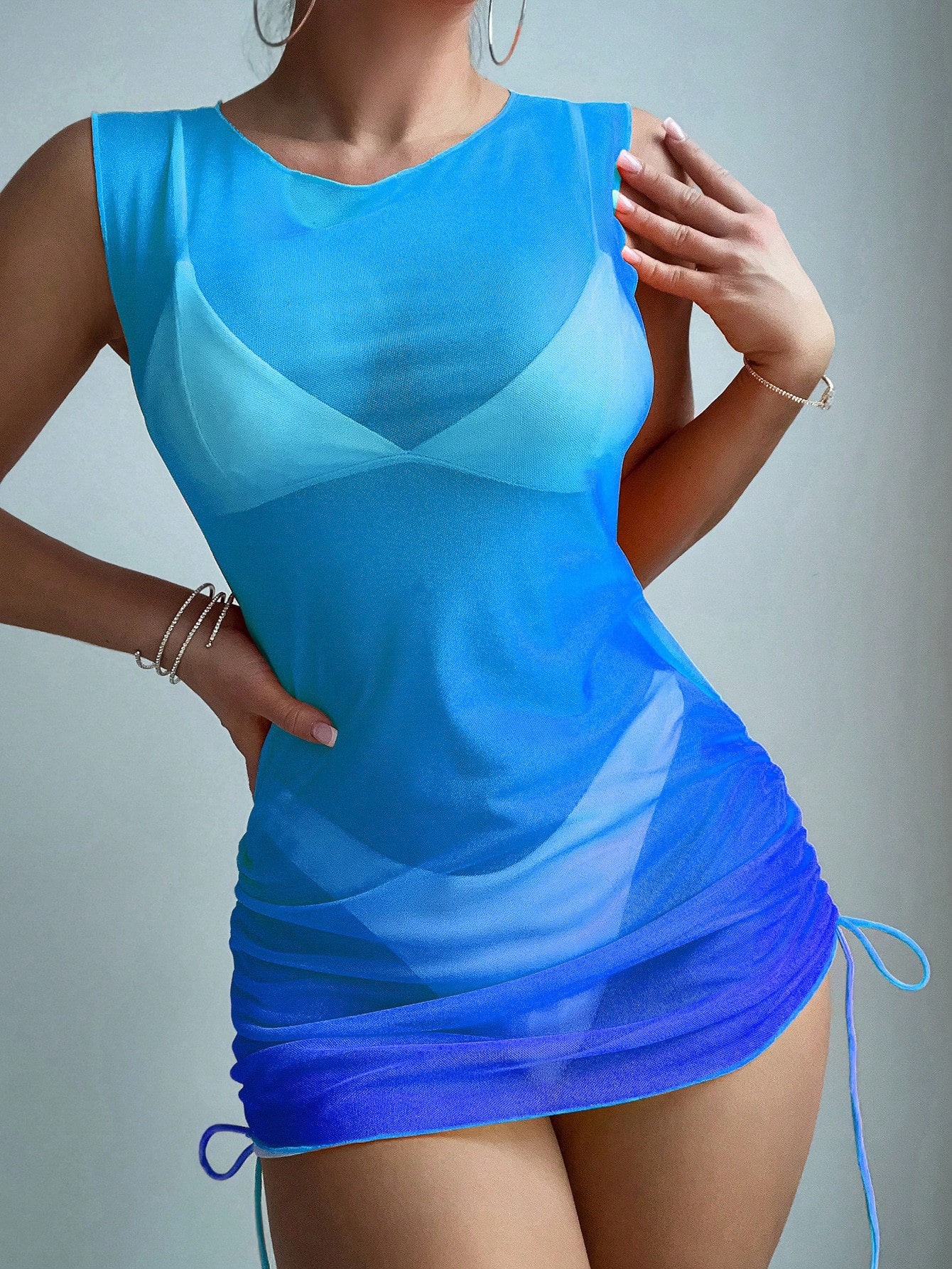 In Blue Women Cover Ups