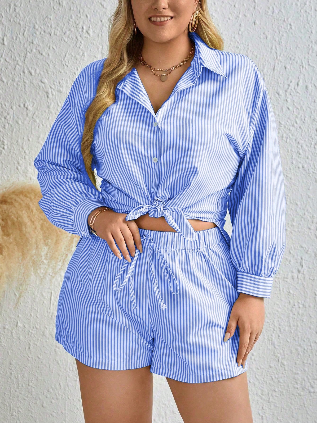 Plus Size Two piece set