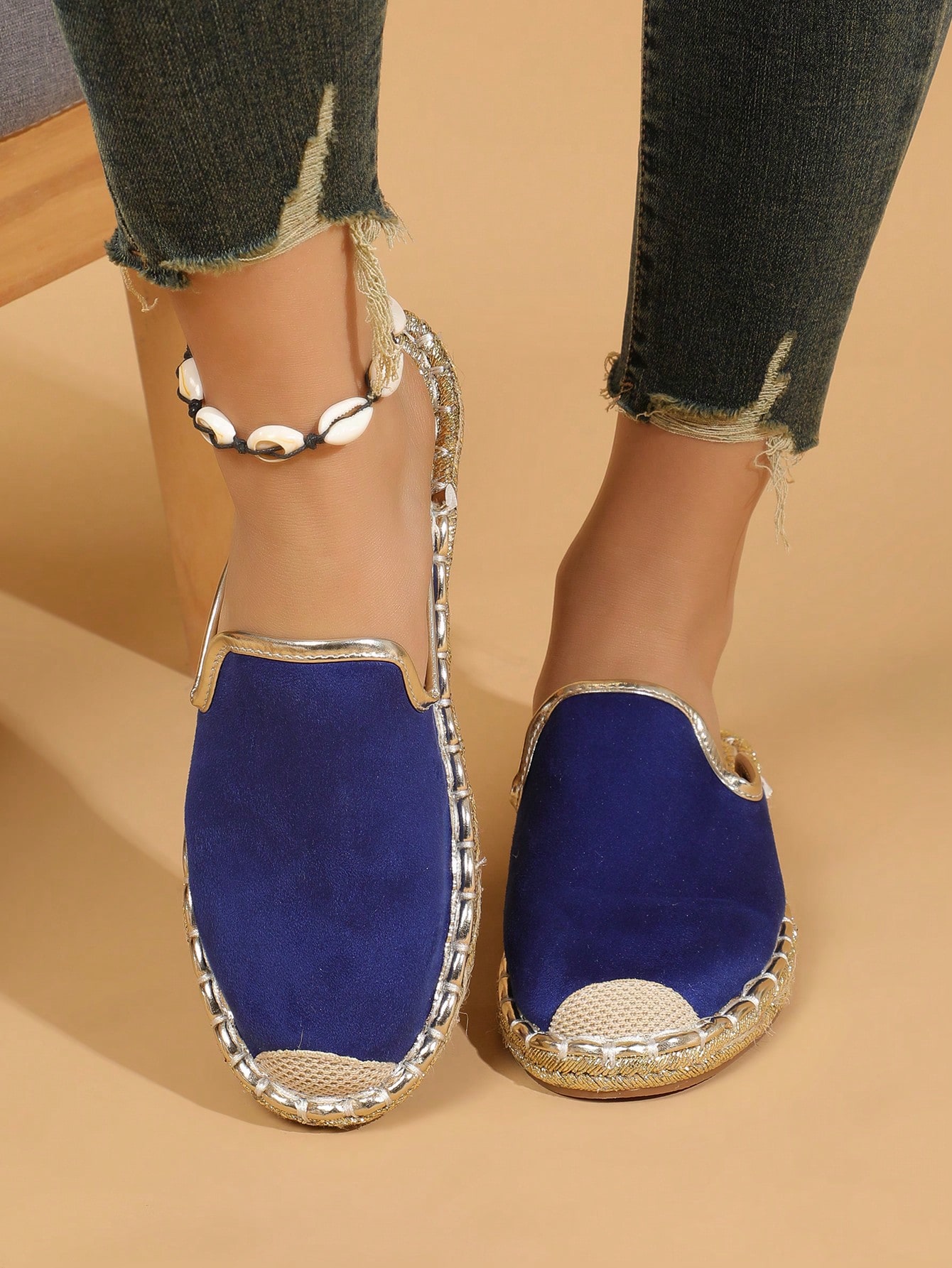 In Royal Blue Women Flats