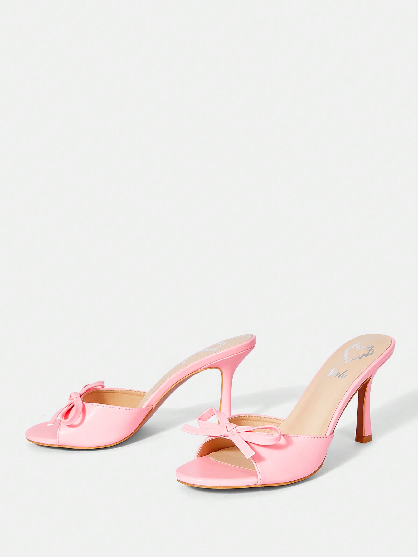 In Baby Pink Women Heeled Sandals