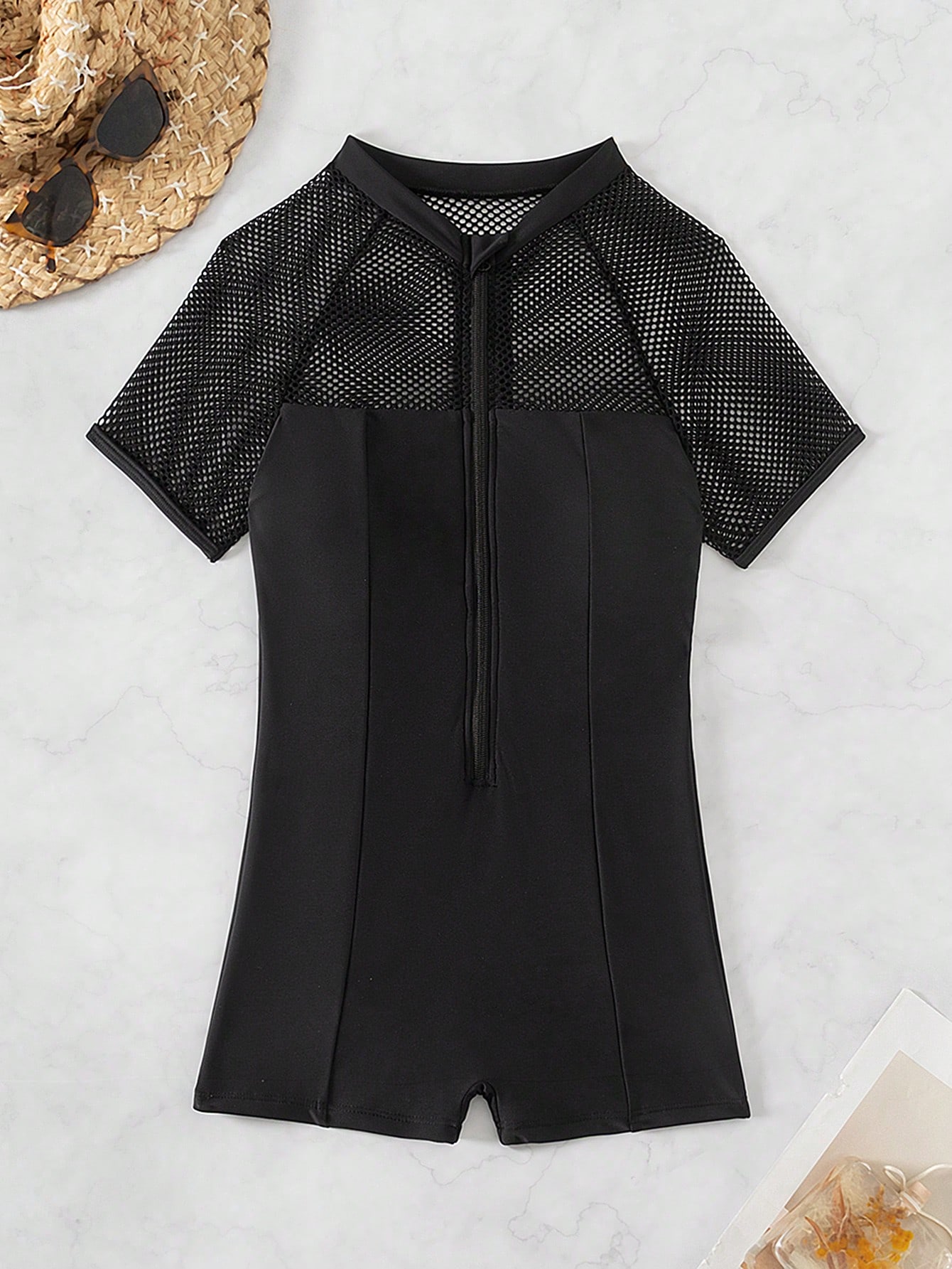 In Short Sleeve Women One-Pieces