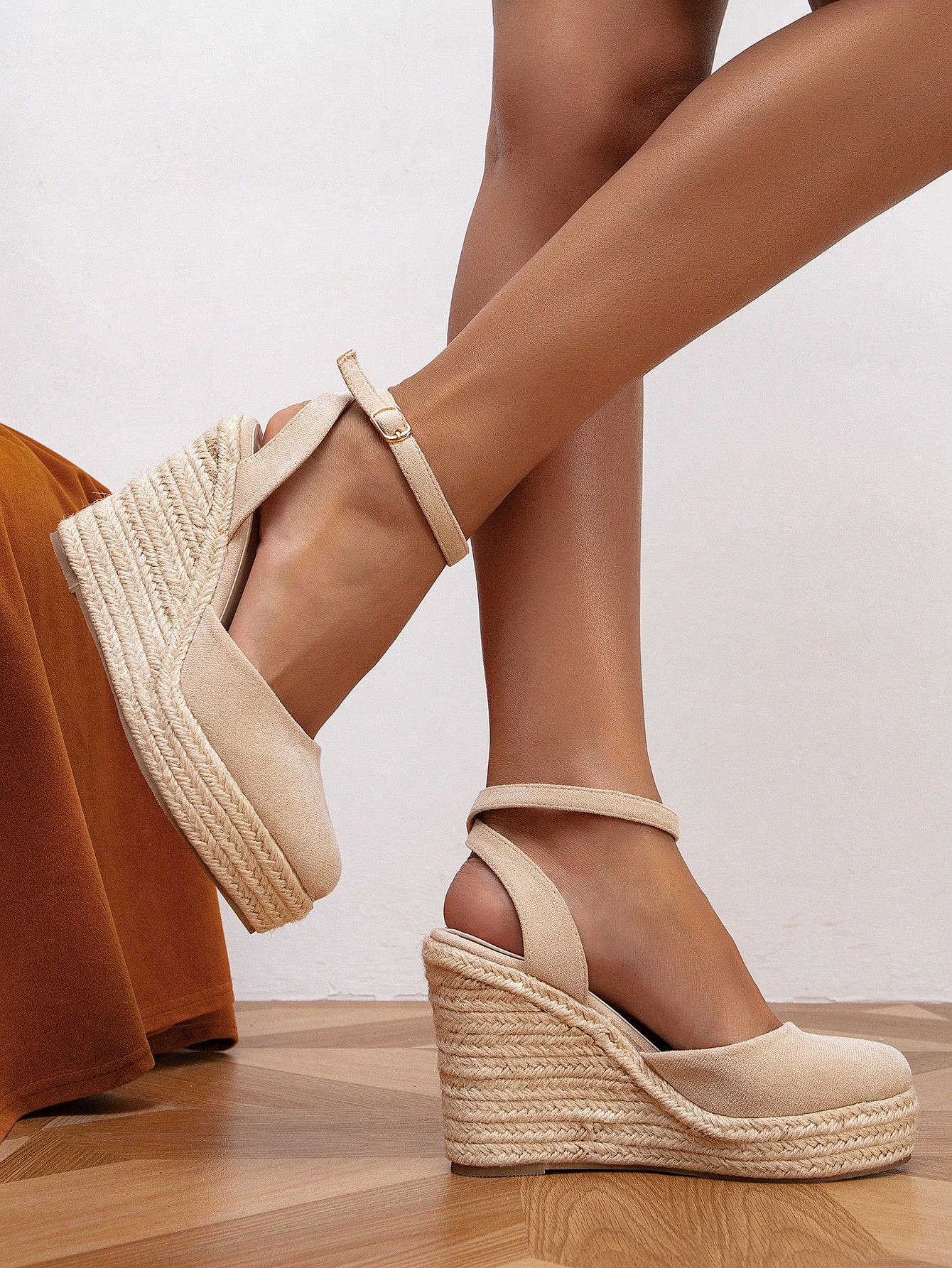 In Apricot Women Wedges & Flatform