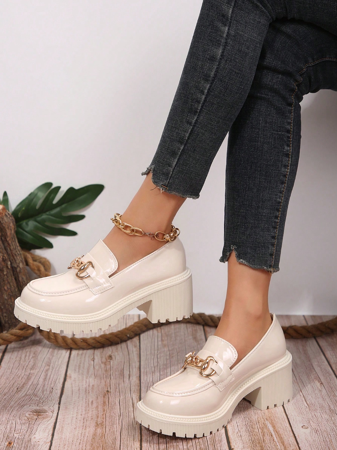 In Beige Women Wedges & Flatform