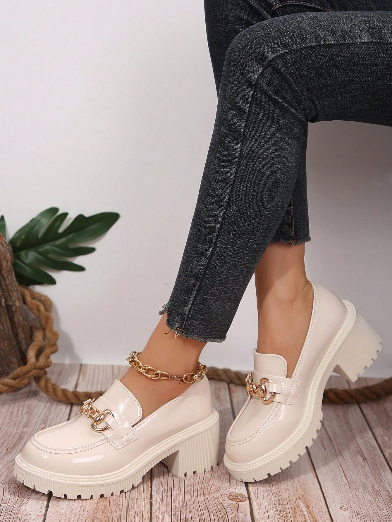 In Beige Women Wedges & Flatform