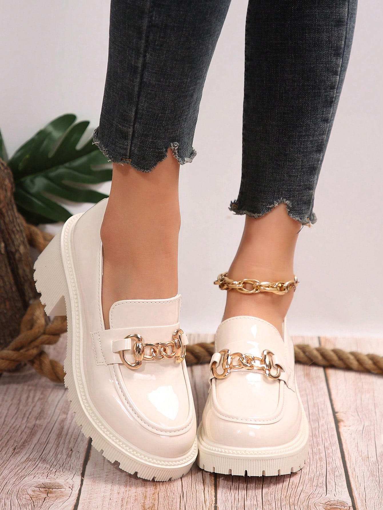 In Beige Women Wedges & Flatform