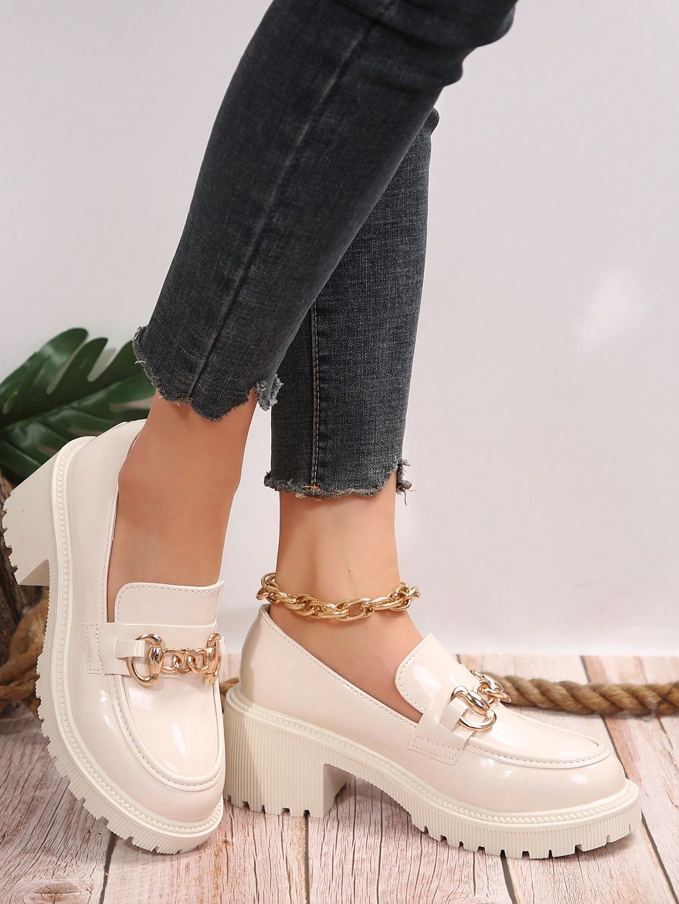 In Beige Women Wedges & Flatform