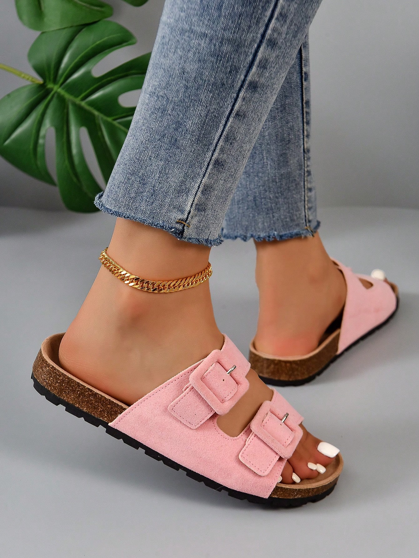 In Pink Women Flat Sandals