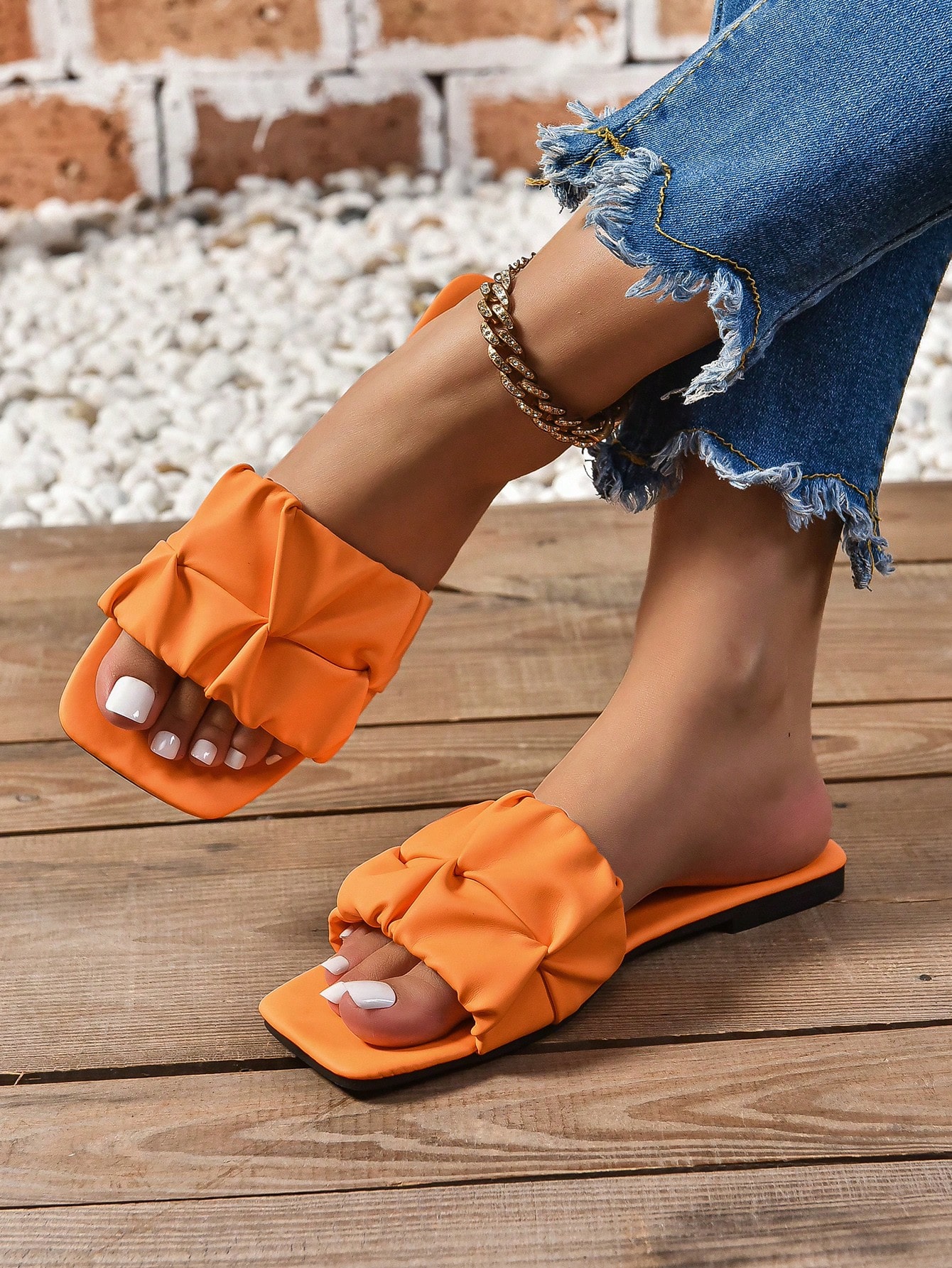 In Orange Women Shoes