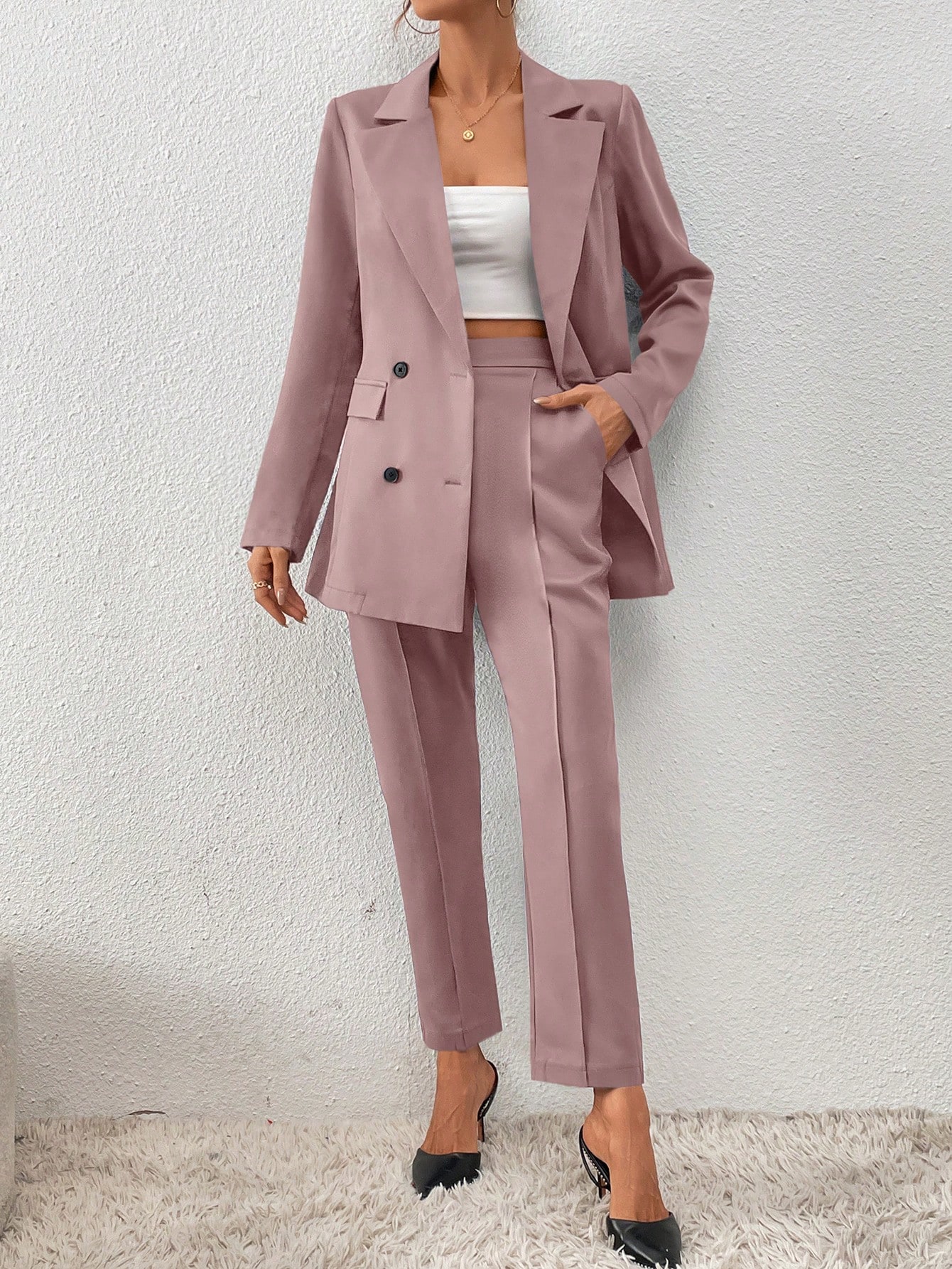 In Pink Women Suits