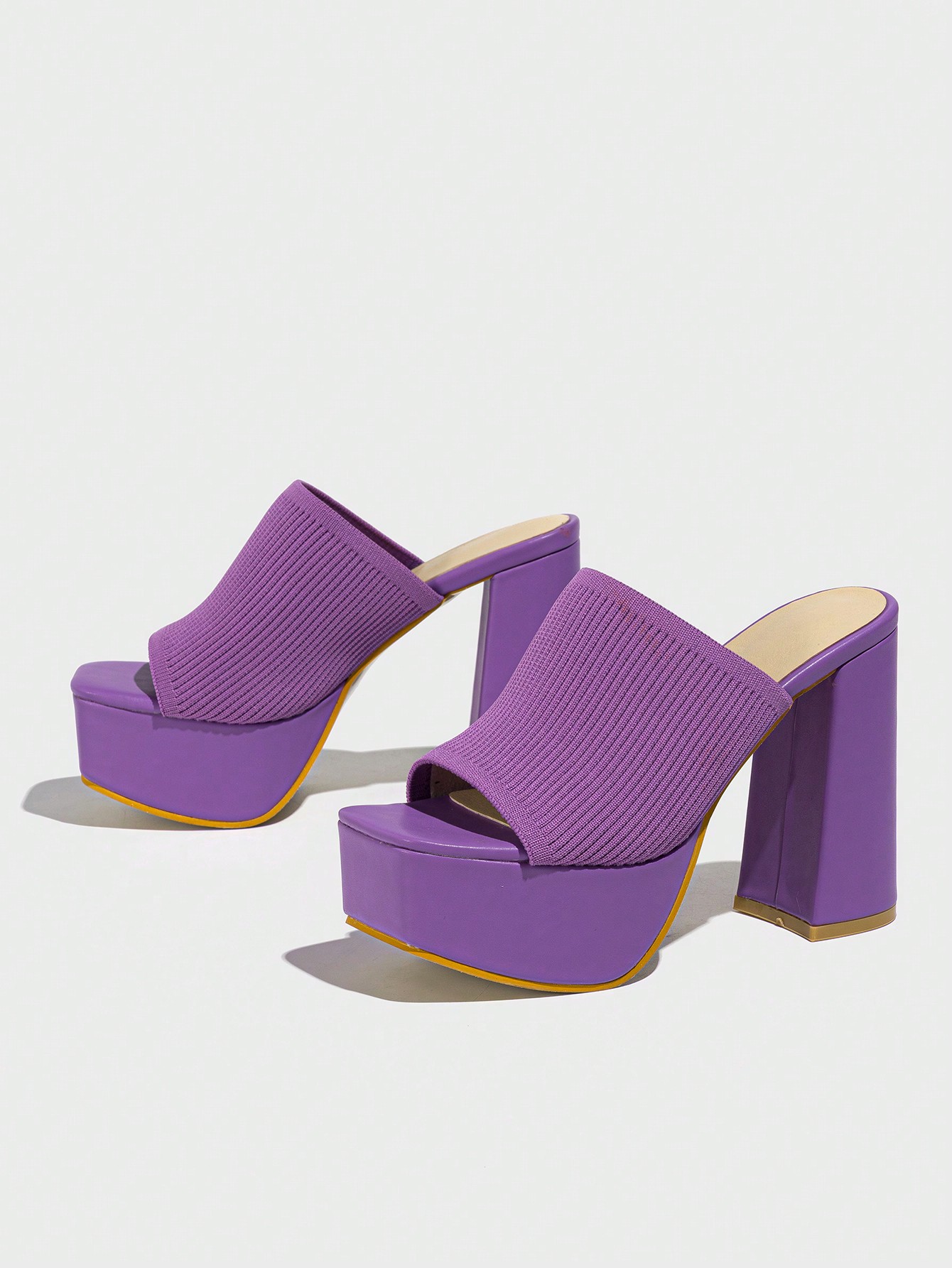 In Purple Women Heeled Sandals