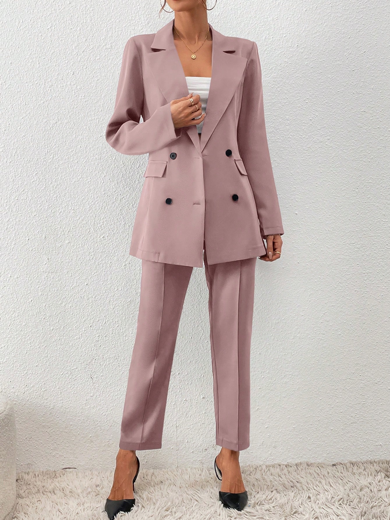 In Pink Women Suits