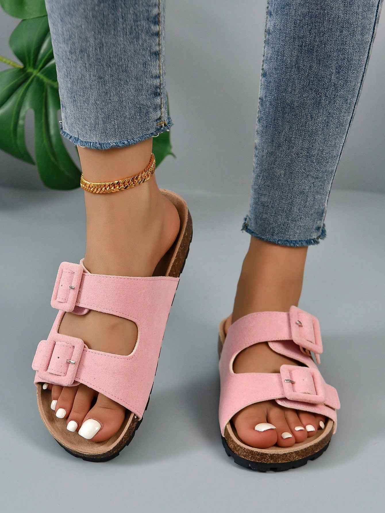 In Pink Women Flat Sandals