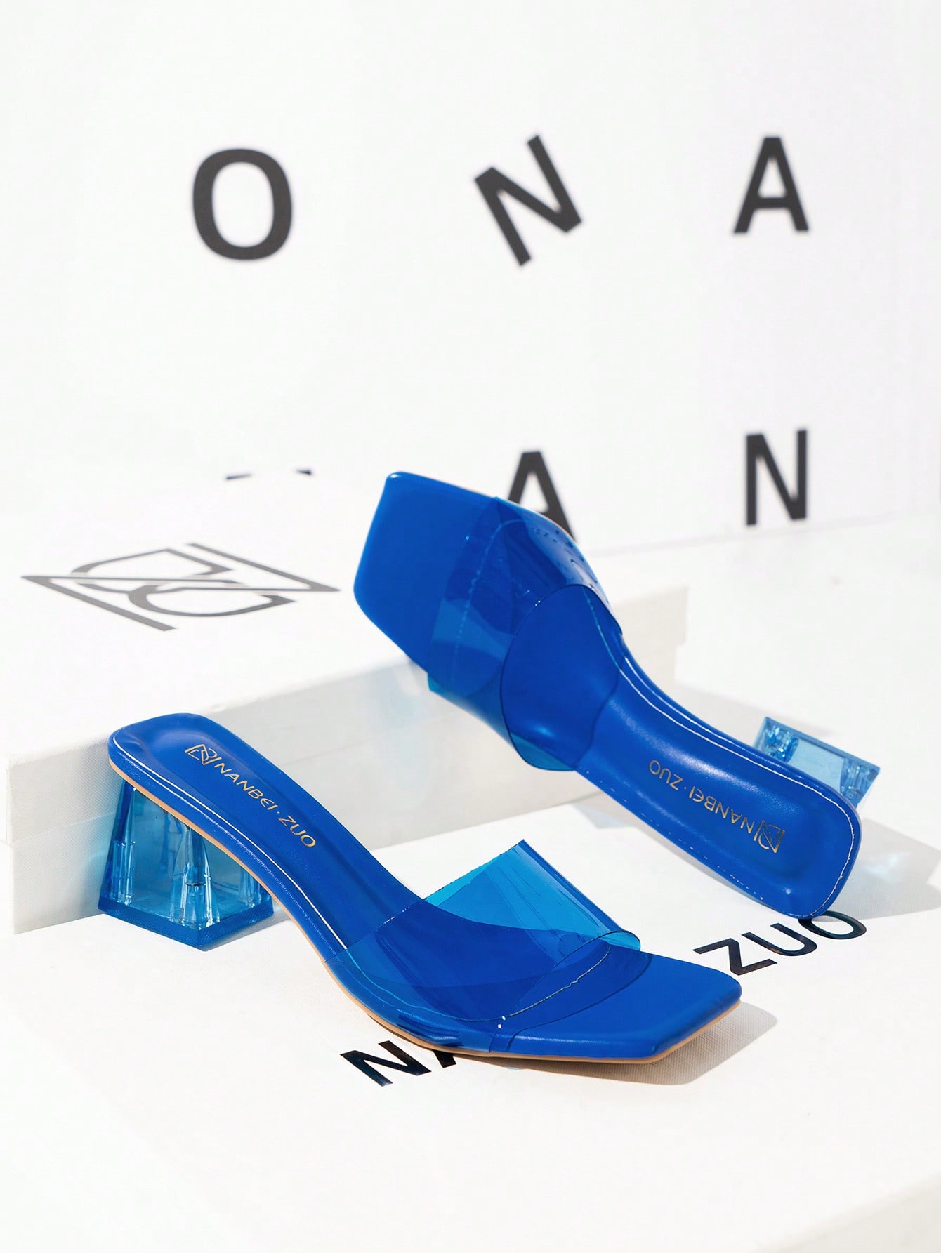 In Blue Women Heeled Sandals