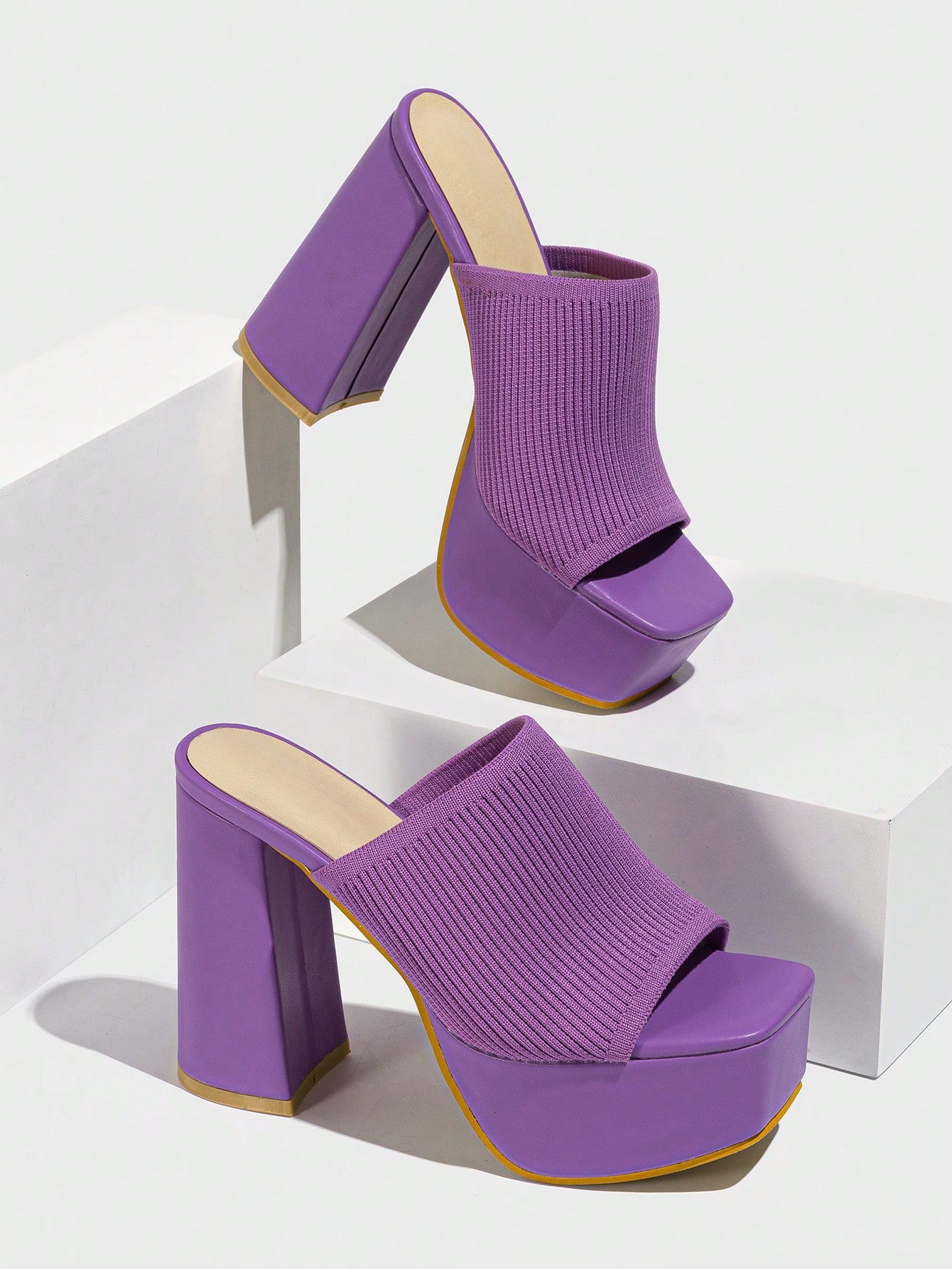 In Purple Women Heeled Sandals