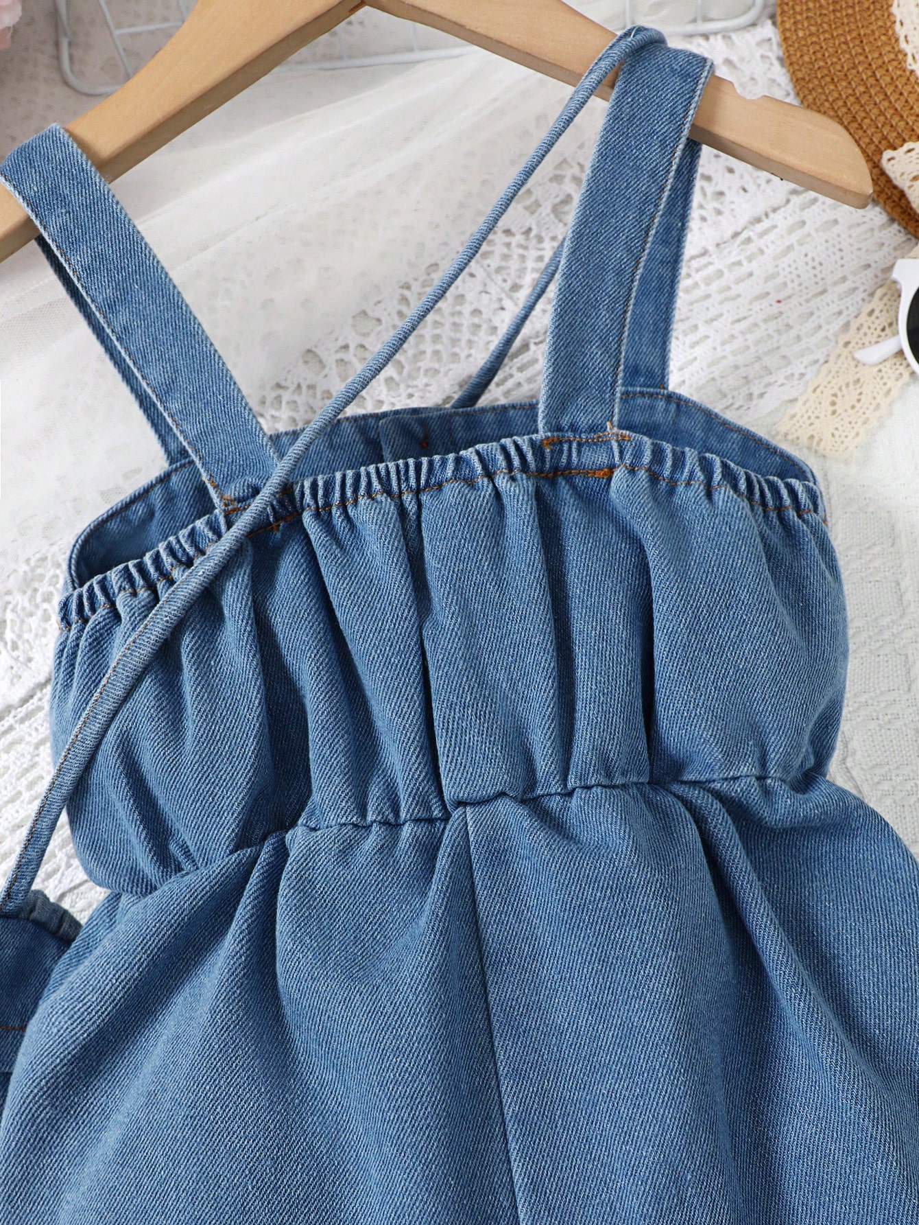 Young Girls Denim Overalls & Jumpsuits