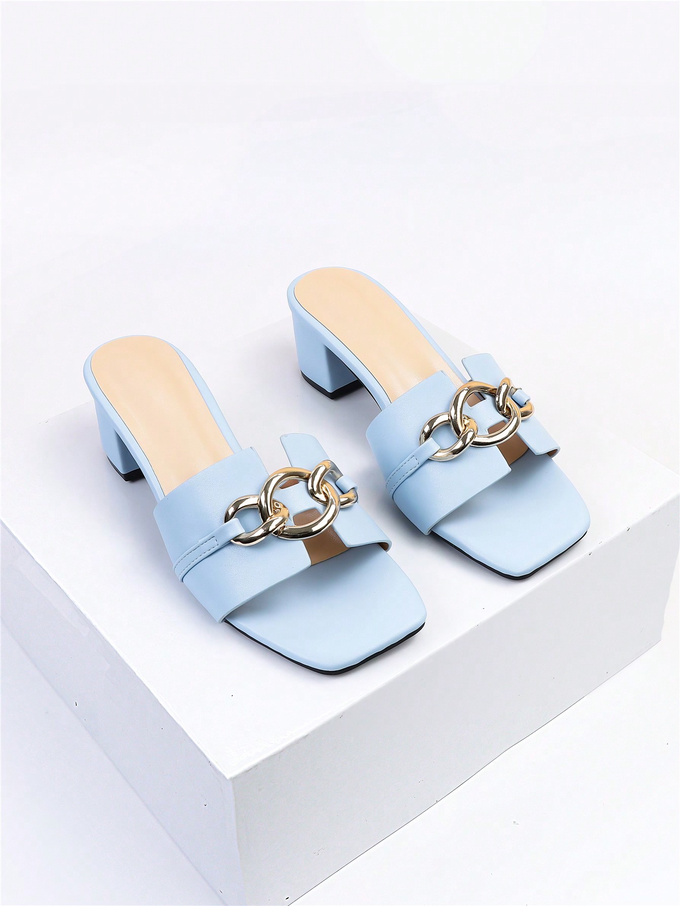 In Blue Women Heeled Sandals