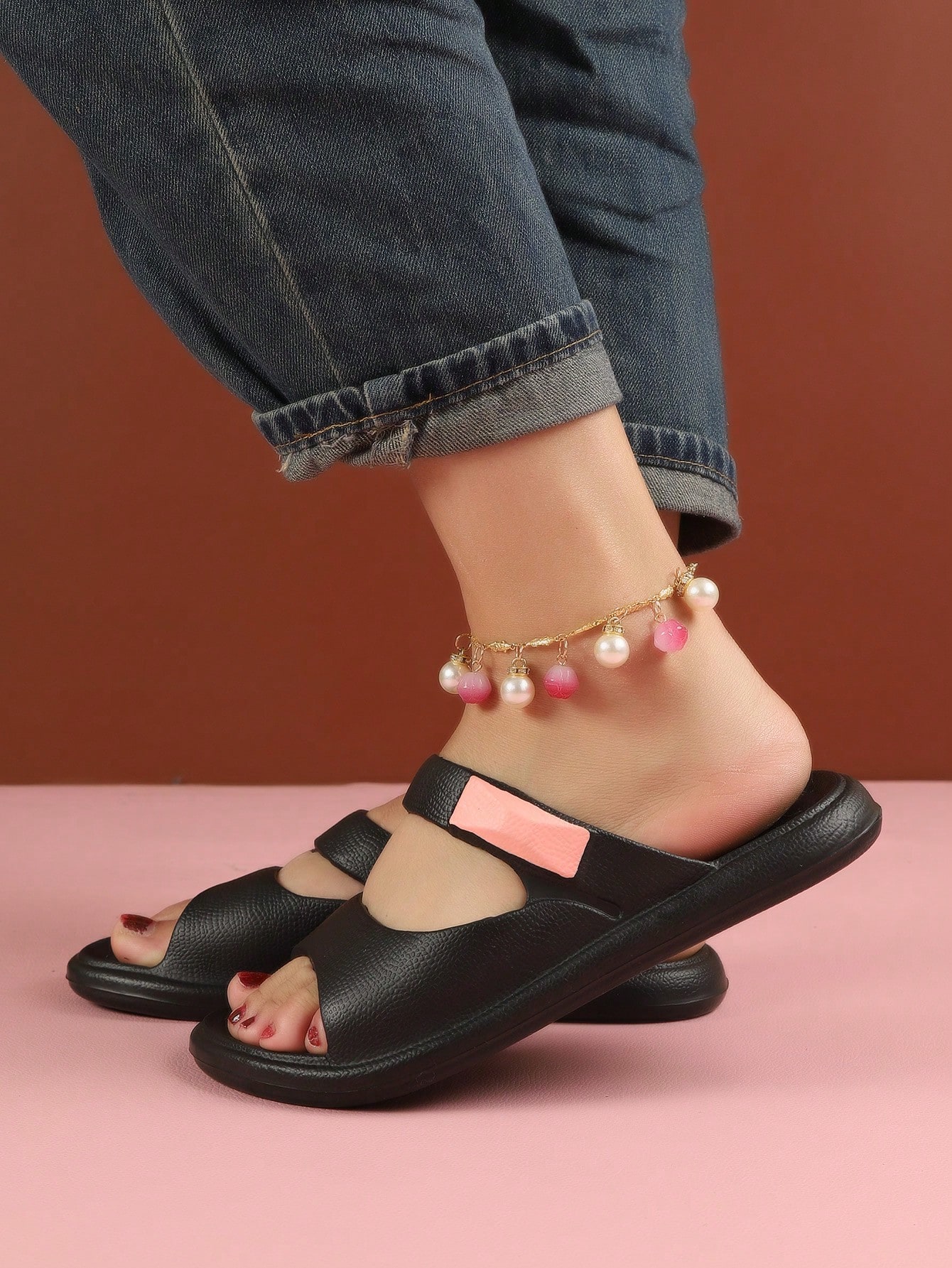 In Pink Women Flat Sandals