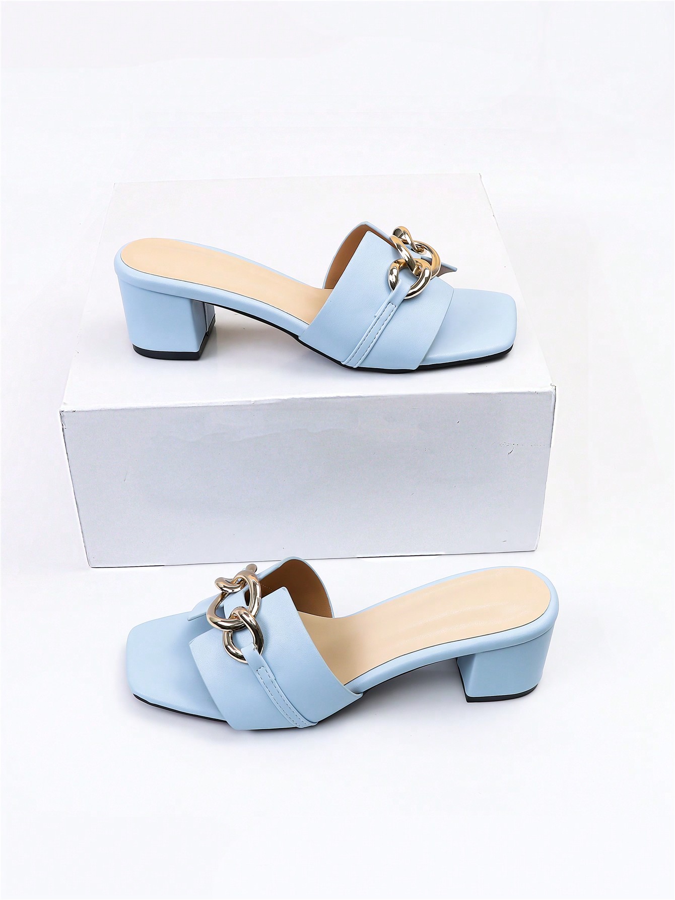 In Blue Women Heeled Sandals