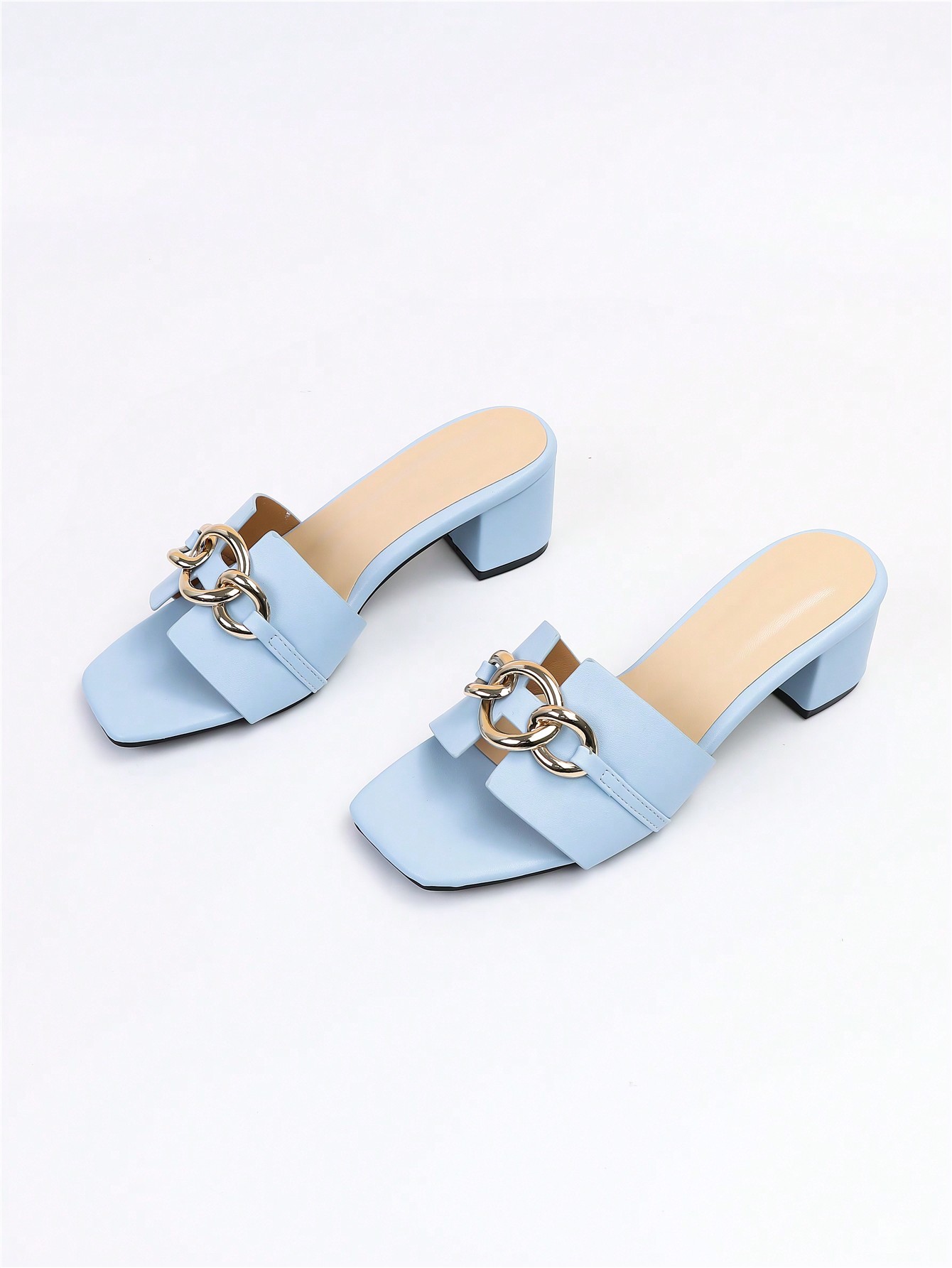 In Blue Women Heeled Sandals