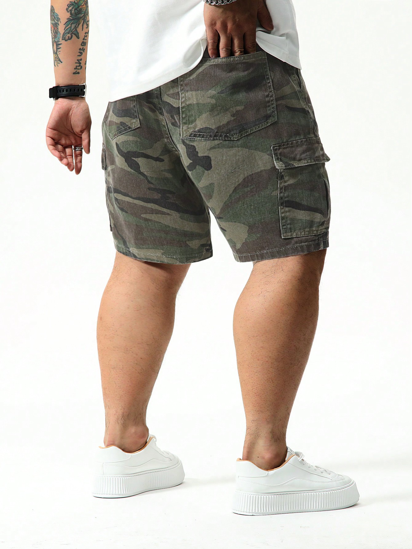 Men Plus Size Denim Shorts