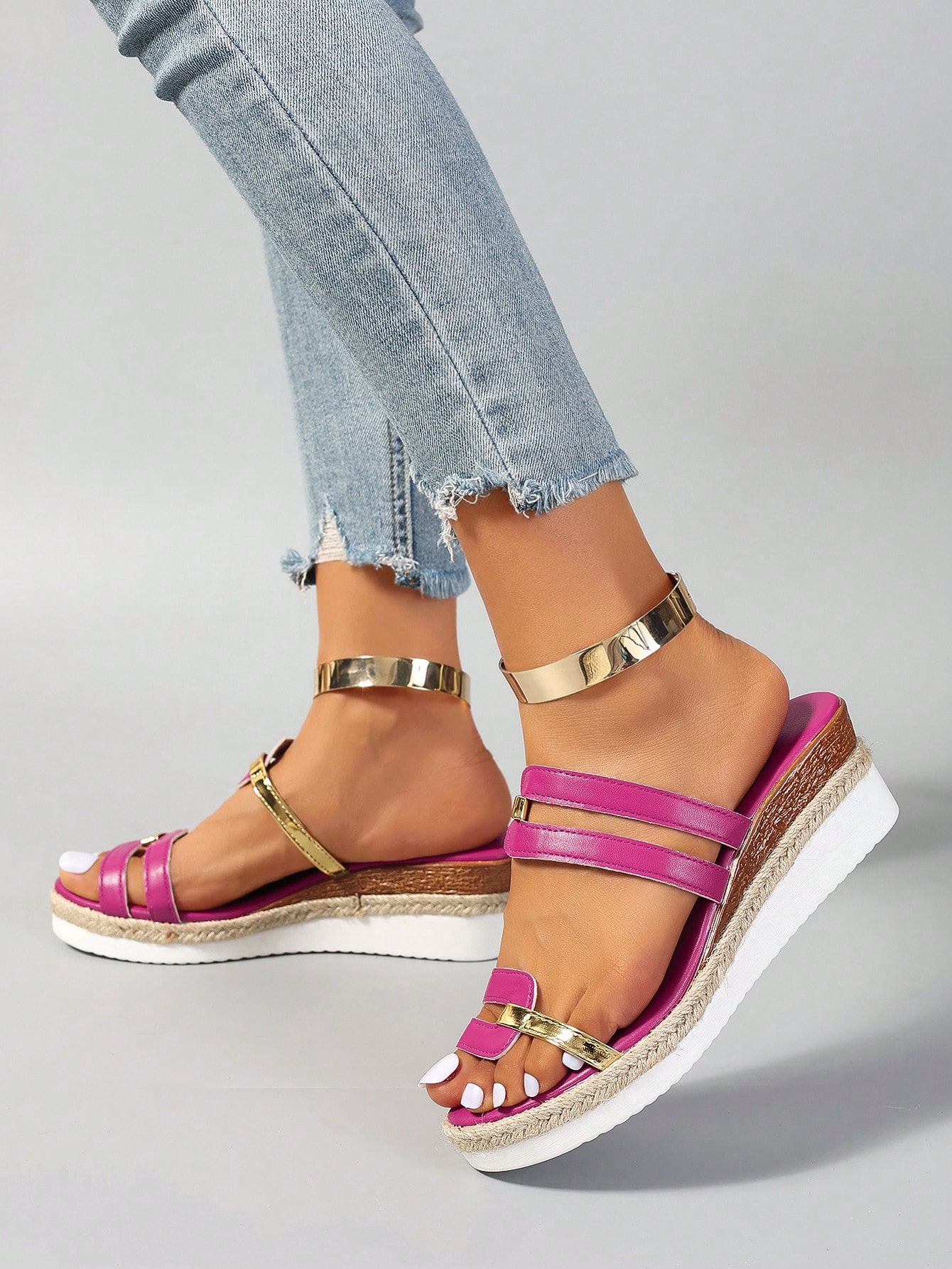 In Hot Pink Women Platforms & Wedge Sandals