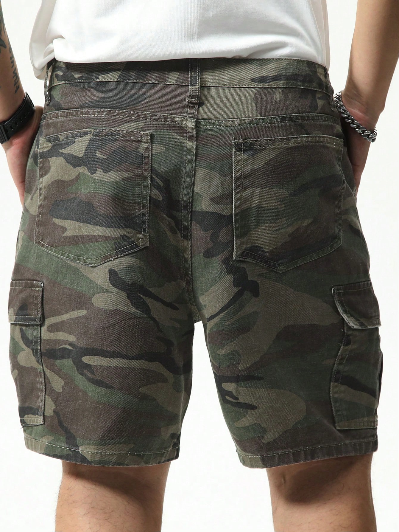 Men Plus Size Denim Shorts