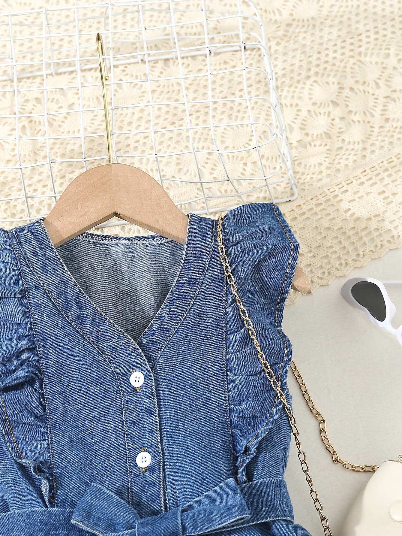 Young Girls Denim Dresses