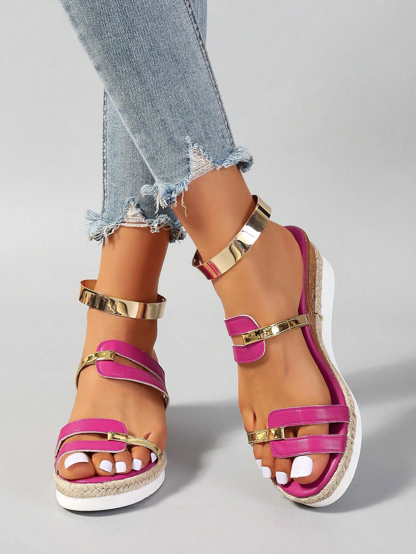 In Hot Pink Women Platforms & Wedge Sandals