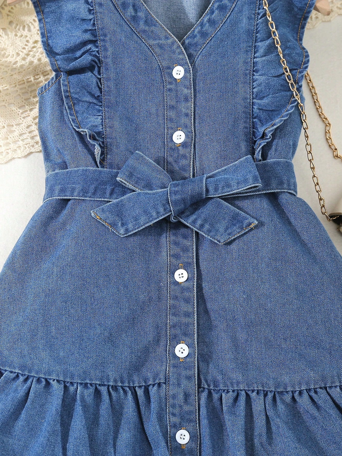 Young Girls Denim Dresses