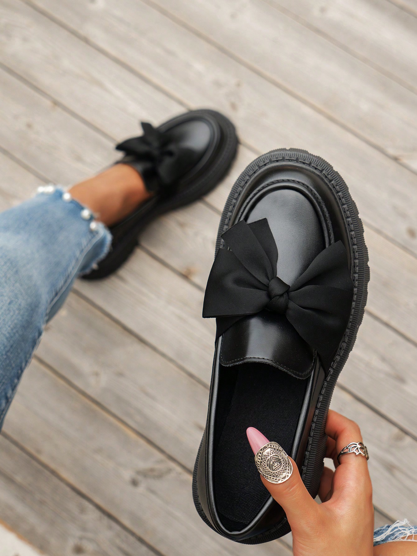 In Black Women Wedges & Flatform