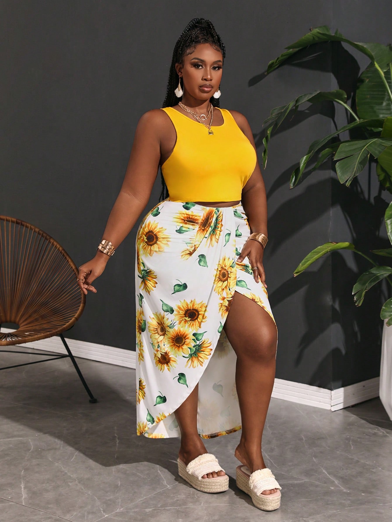 Plus Size Two piece set